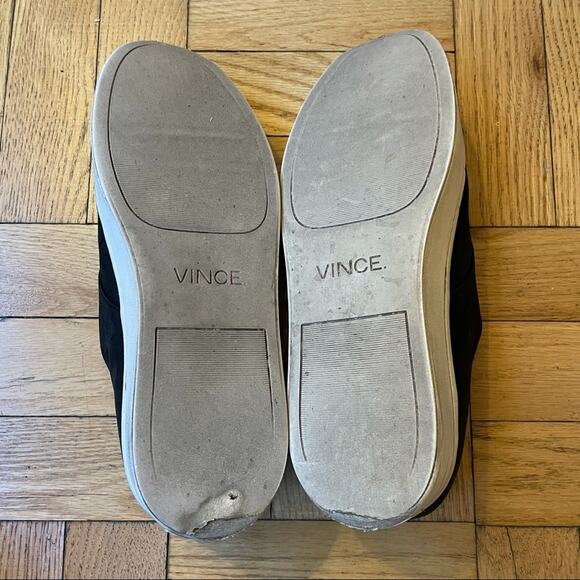 Vince Warner Zip Platform Black Suede Sneaker Women's 8US - Picture 13 of 13